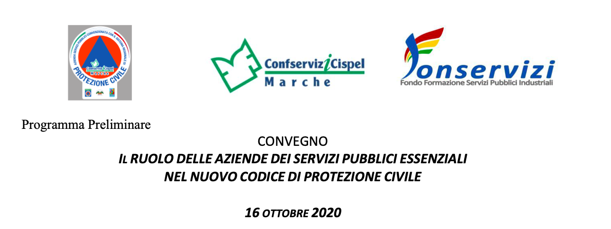 Il Ruolo delle Aziende dei servizi pubblici essenziali nel nuovo codice di Protezione Civile